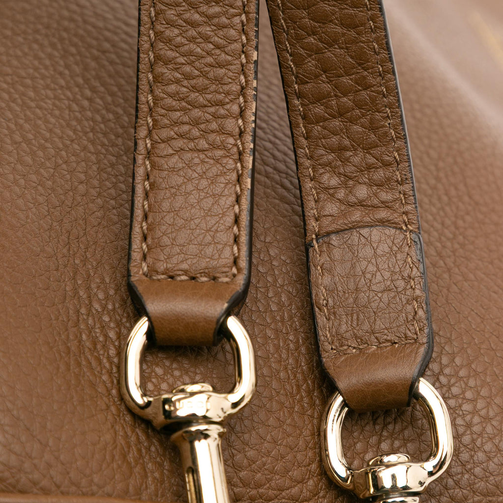 Gucci Large Calfskin Bamboo Shopper Satchel