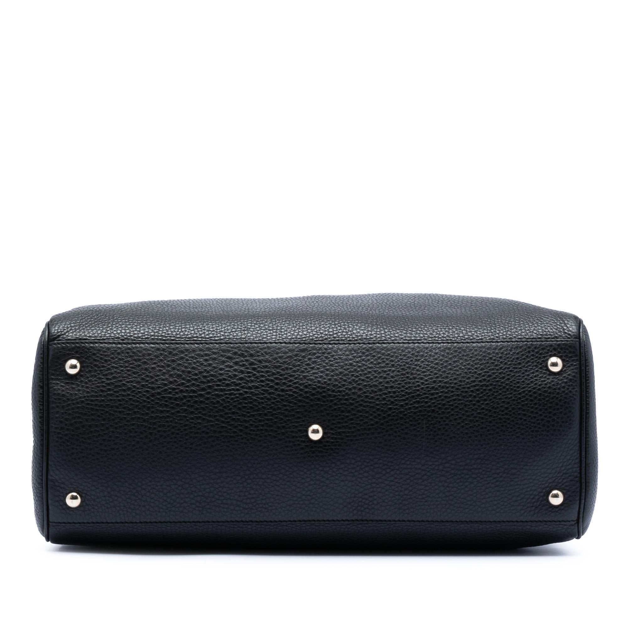 Gucci Large Calfskin Bamboo Shopper Satchel