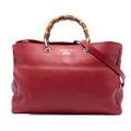 Gucci Large Calfskin Bamboo Shopper Satchel