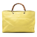 Gucci Large Calfskin Bamboo Shopper Satchel