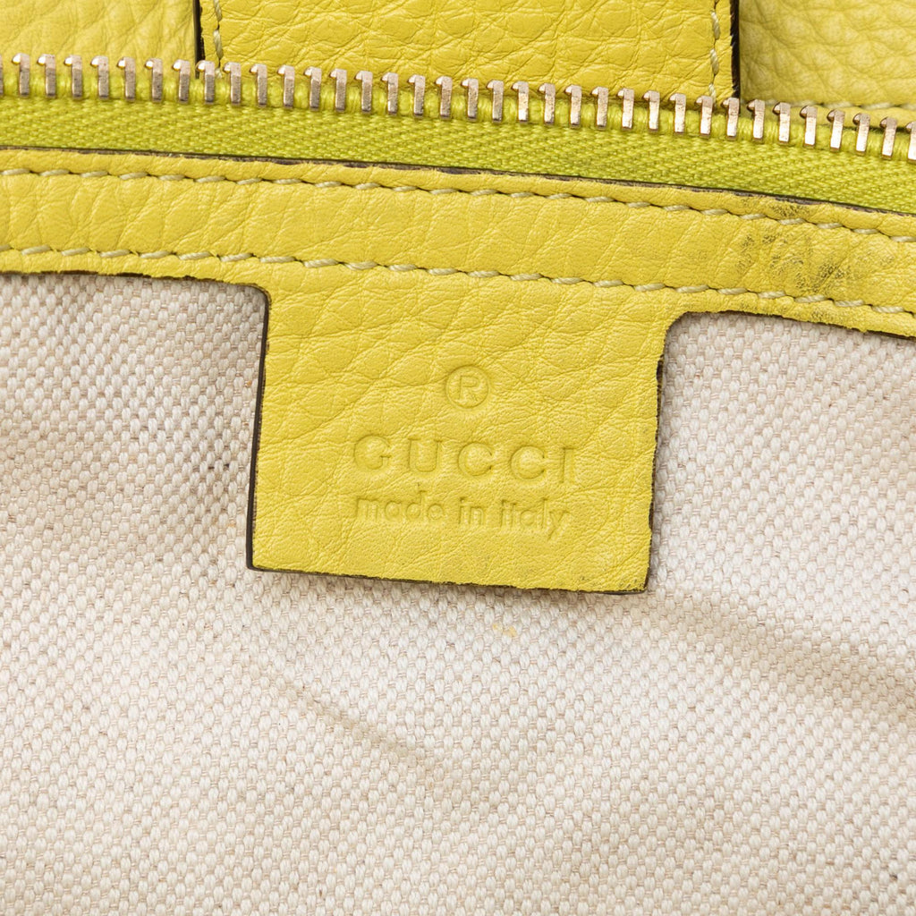 Gucci Large Calfskin Bamboo Shopper Satchel