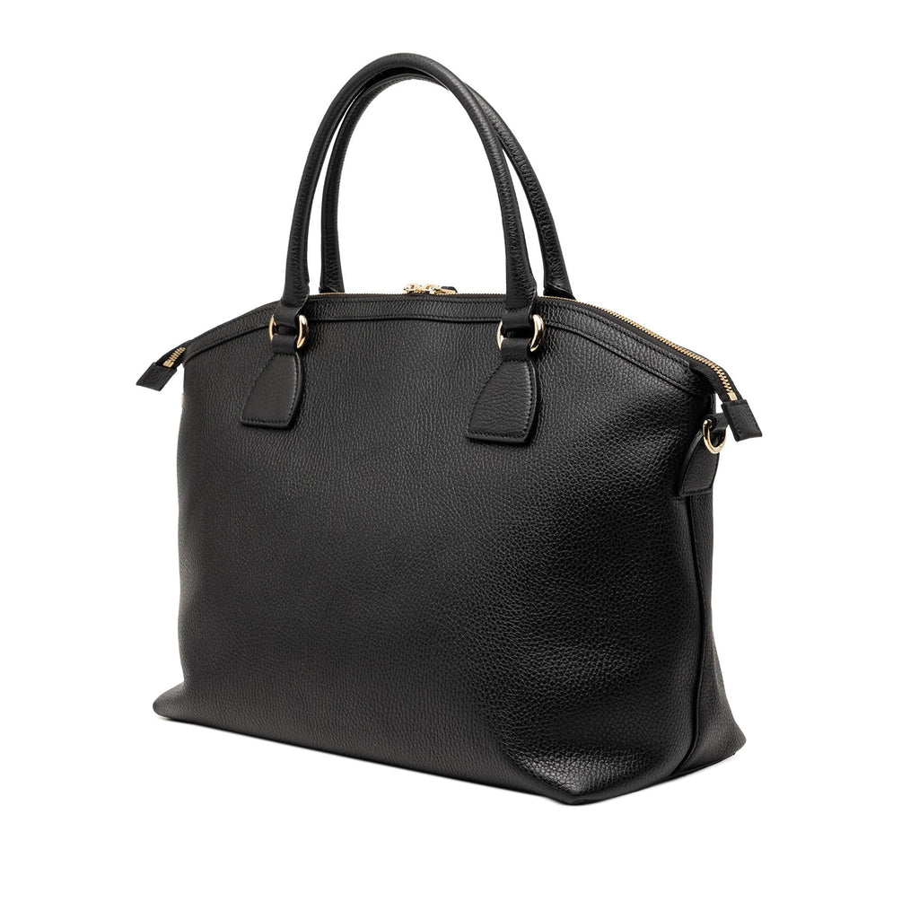 Gucci Large Dollar Calfskin GG Charm Dome Satchel
