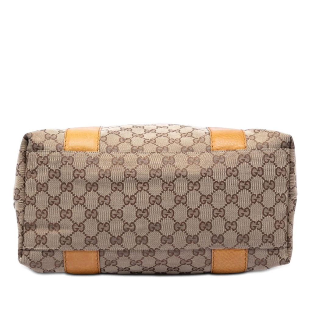 Gucci Large GG Canvas Bamboo Libeccio Tote