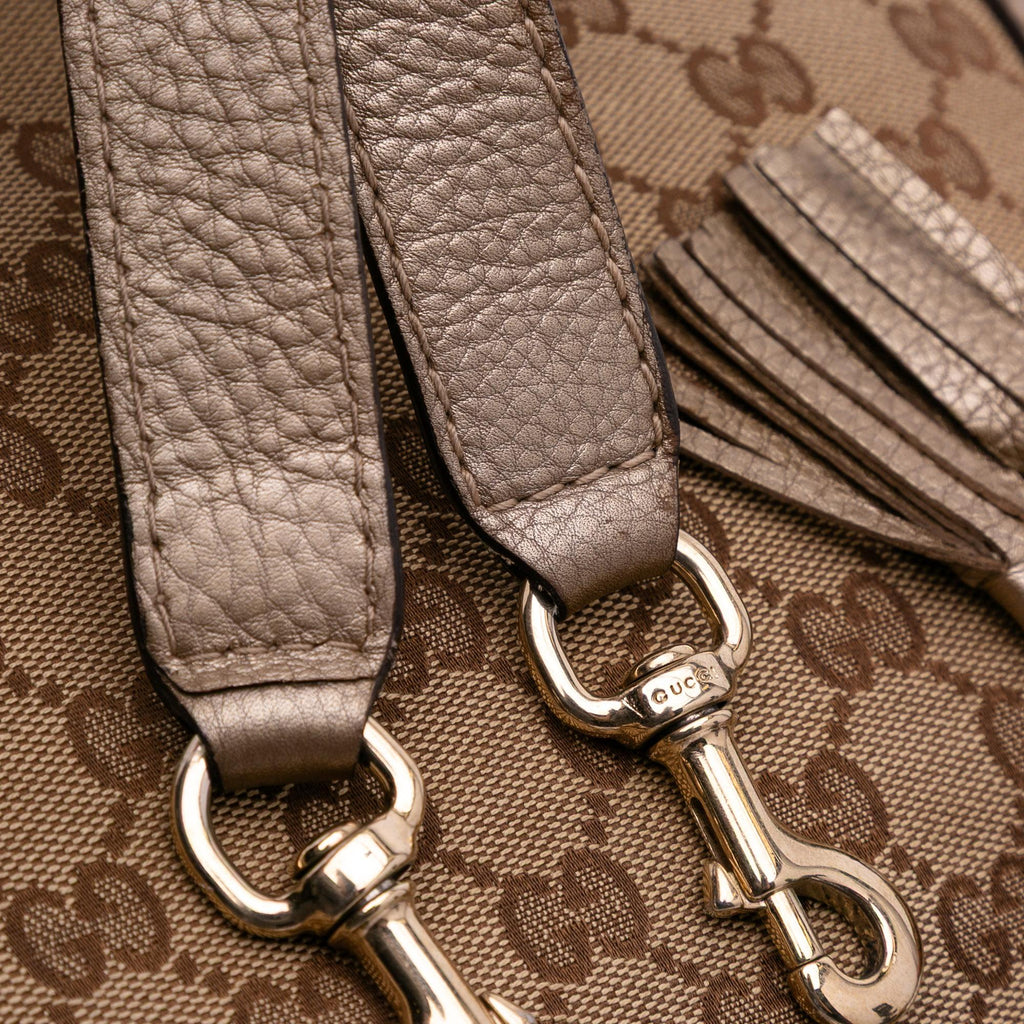 Gucci Large GG Canvas Bella Satchel