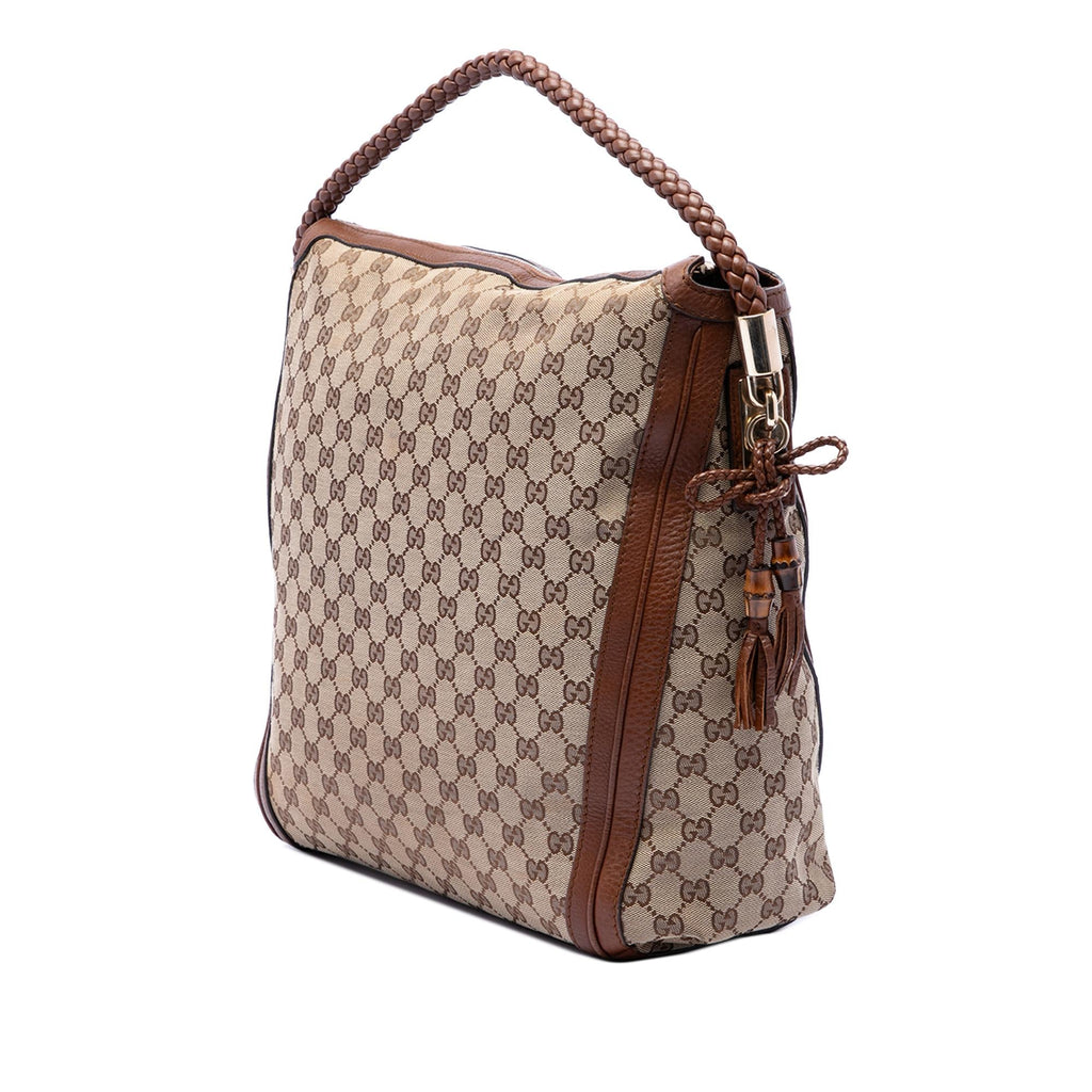 Gucci Large GG Canvas Bella Tote