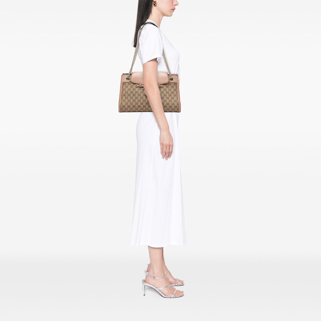 Gucci Large GG Canvas Emily Shoulder Bag
