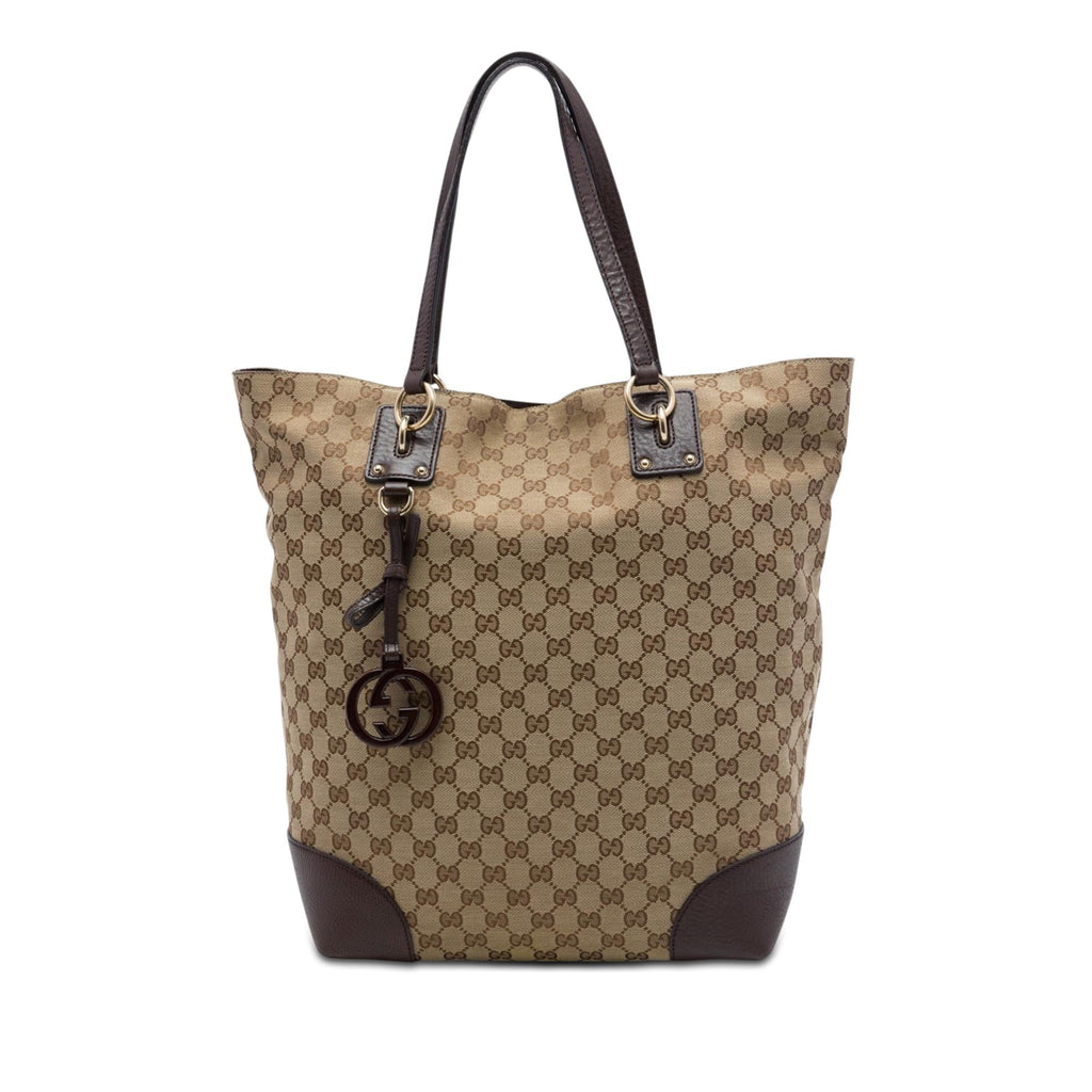 Gucci Large GG Canvas GG Charm Tote