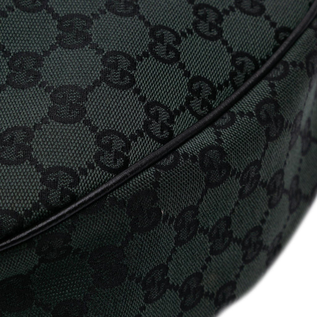 Gucci Large GG Canvas Half Moon Hobo