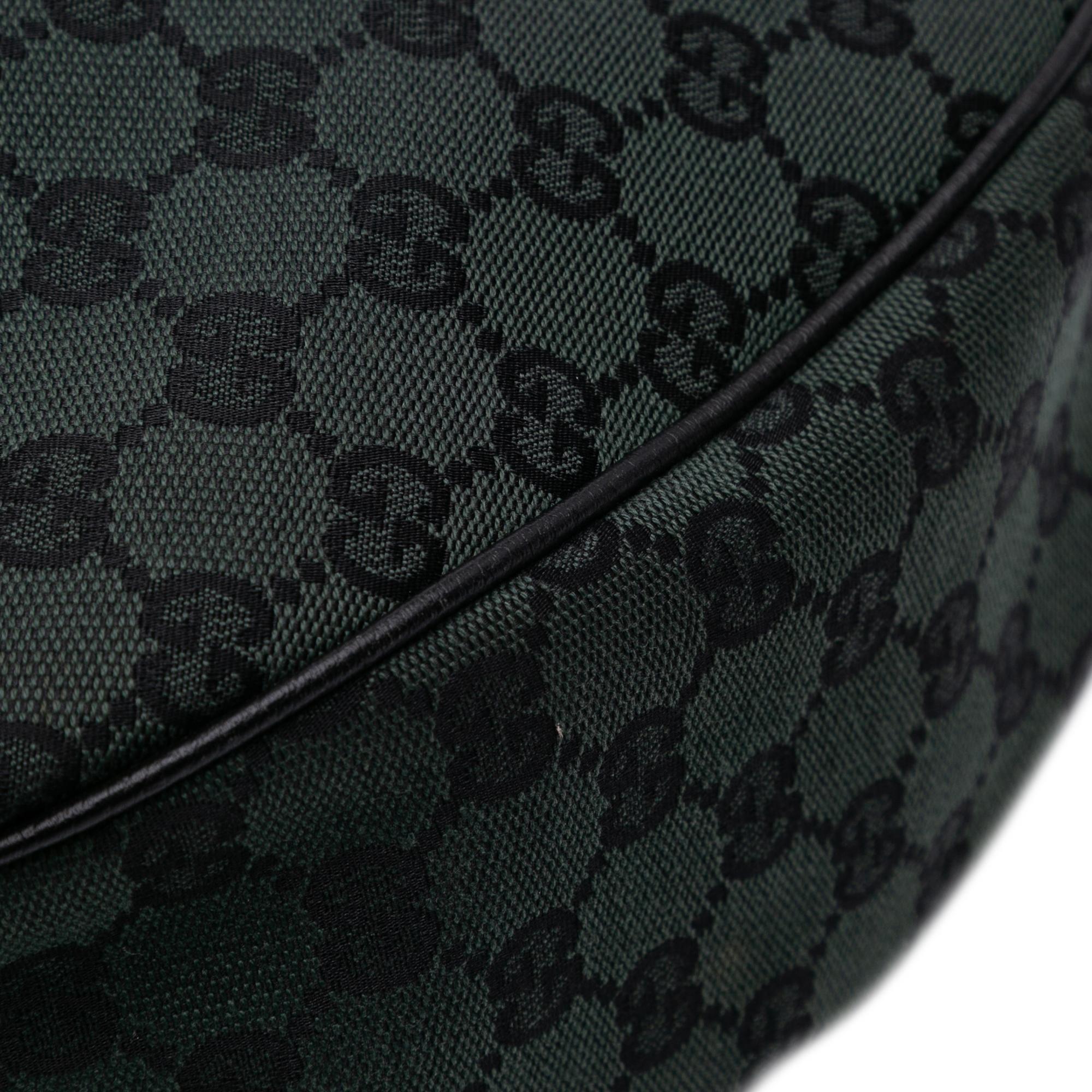 Gucci Large GG Canvas Half Moon Hobo