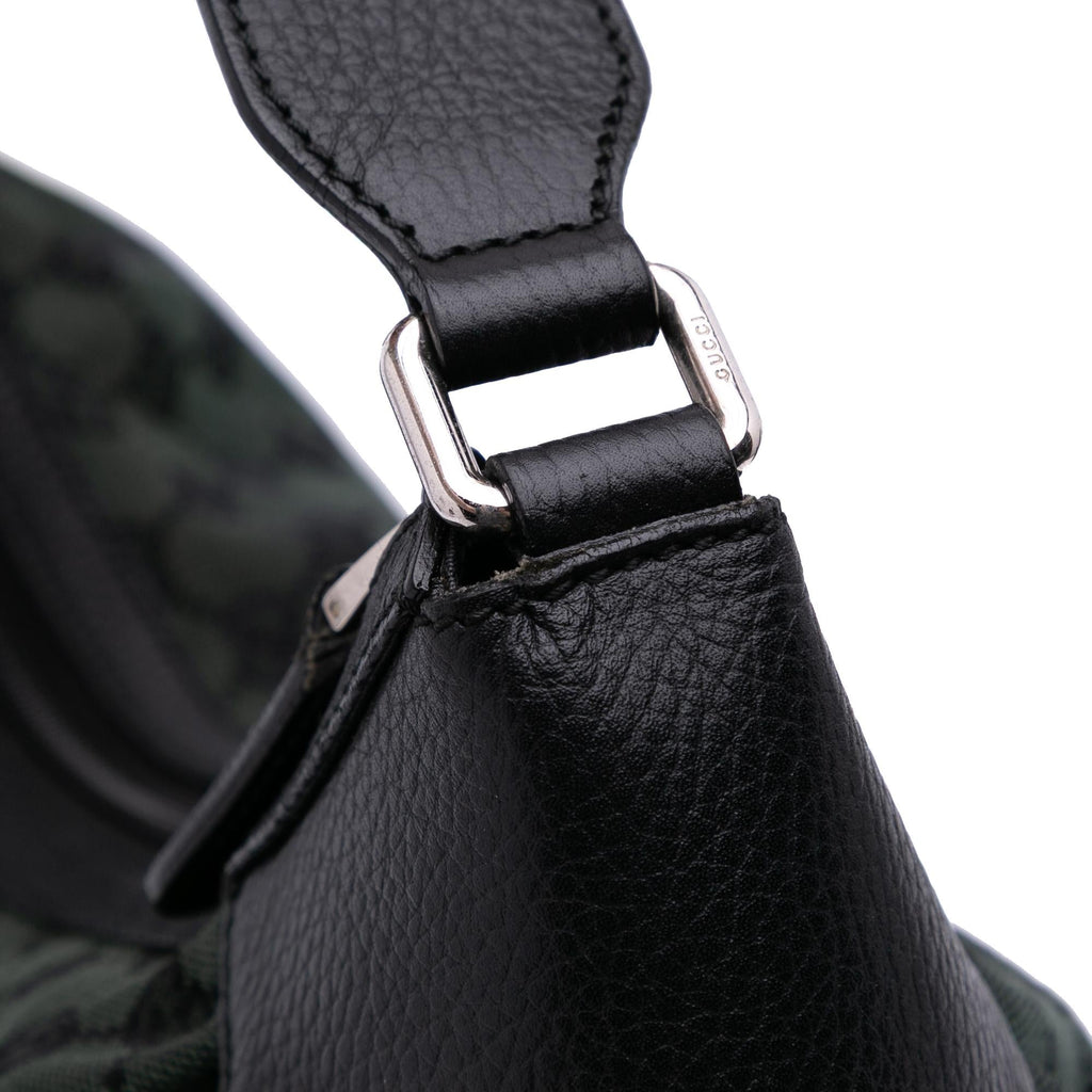 Gucci Large GG Canvas Half Moon Hobo
