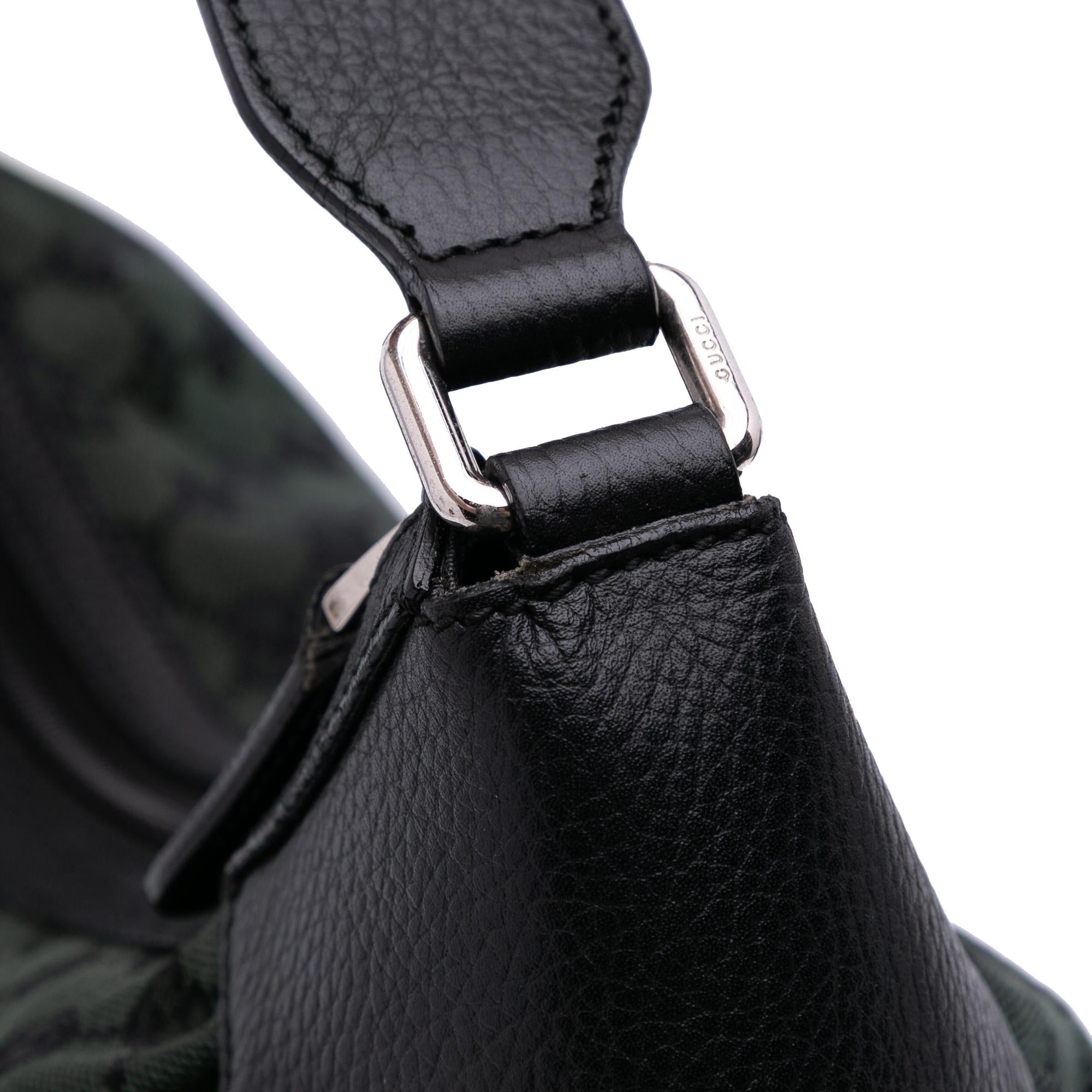 Gucci Large GG Canvas Half Moon Hobo
