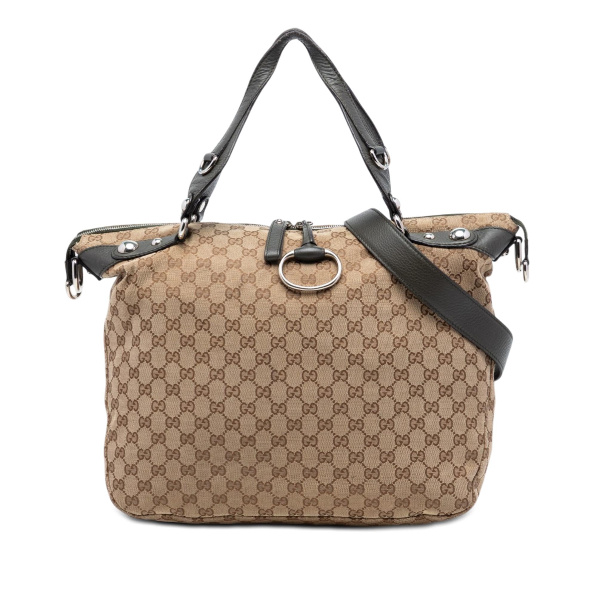 Gucci Large GG Canvas Icon Bit Satchel