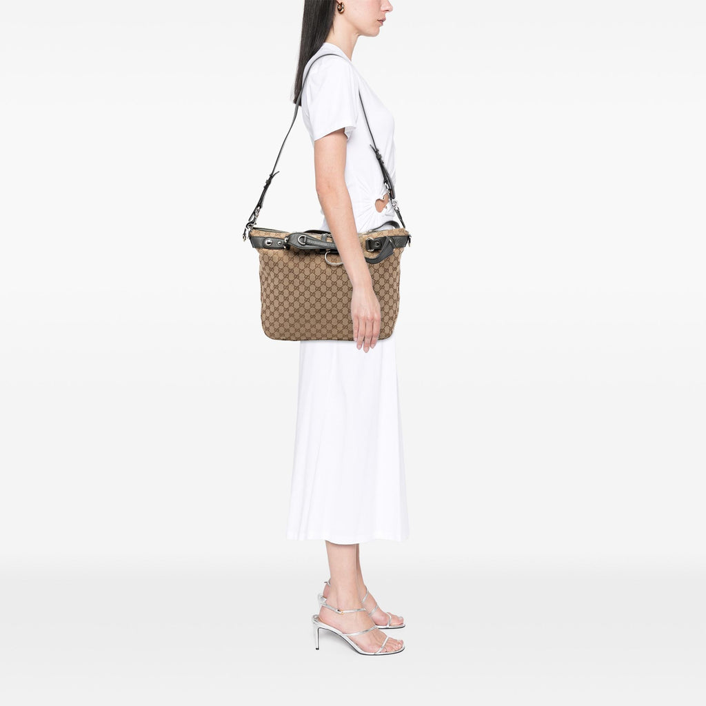 Gucci Large GG Canvas Icon Bit Satchel