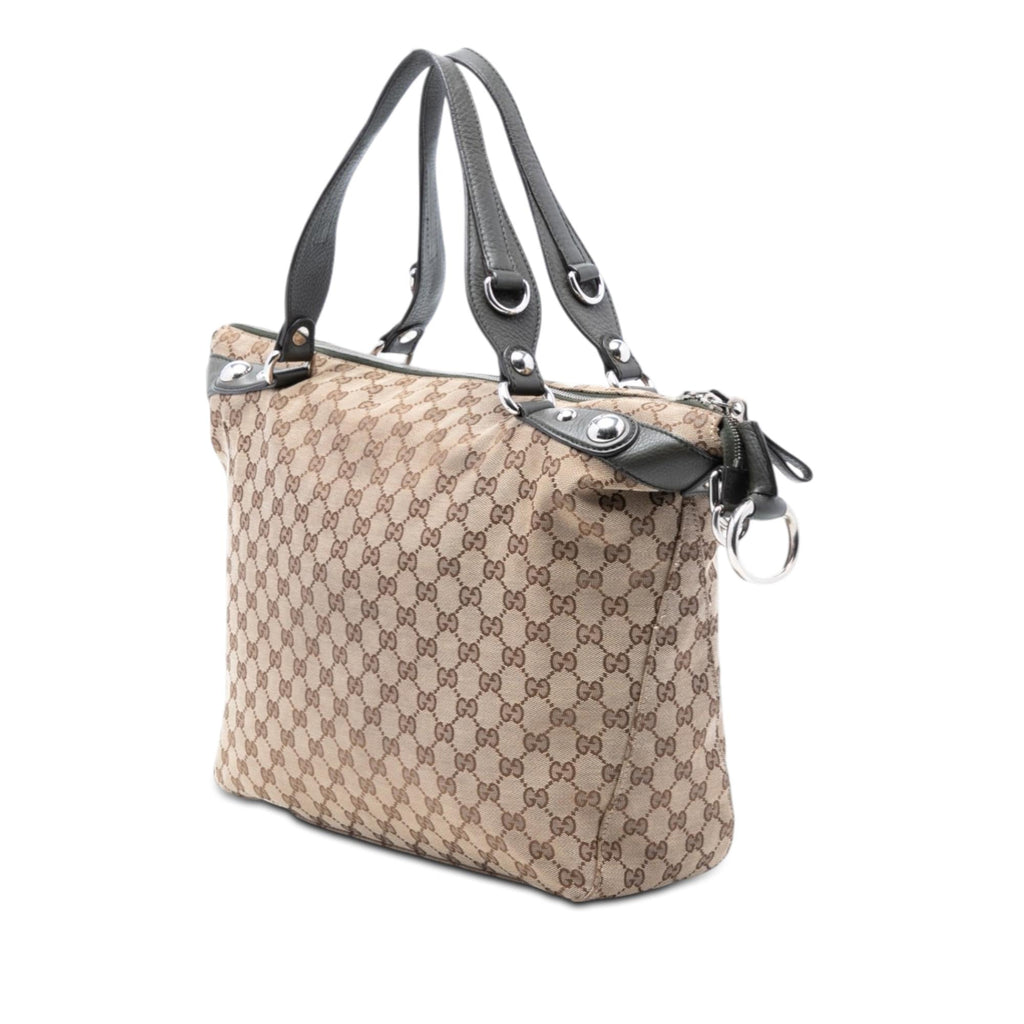 Gucci Large GG Canvas Icon Bit Satchel
