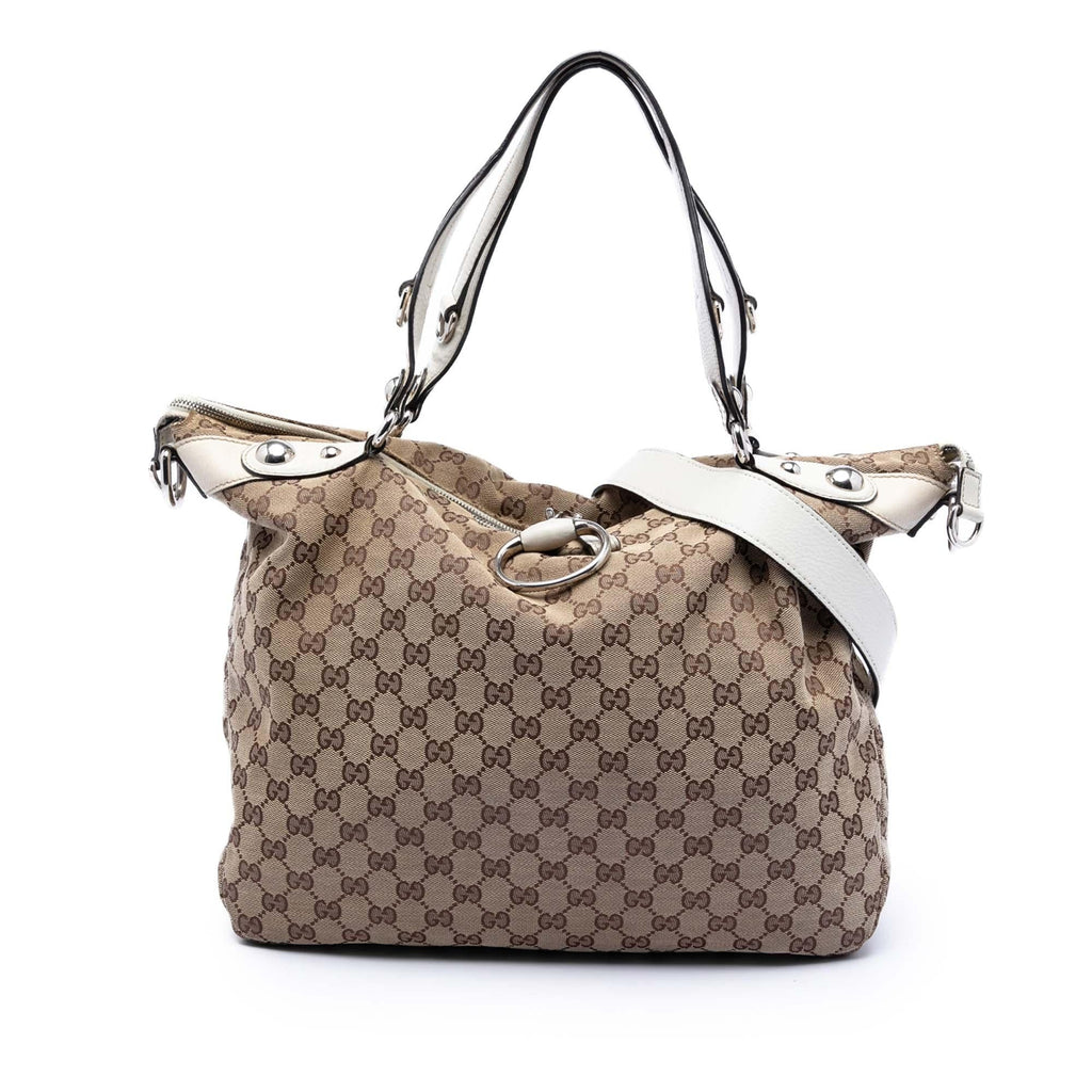 Gucci Large GG Canvas Icon Bit Satchel