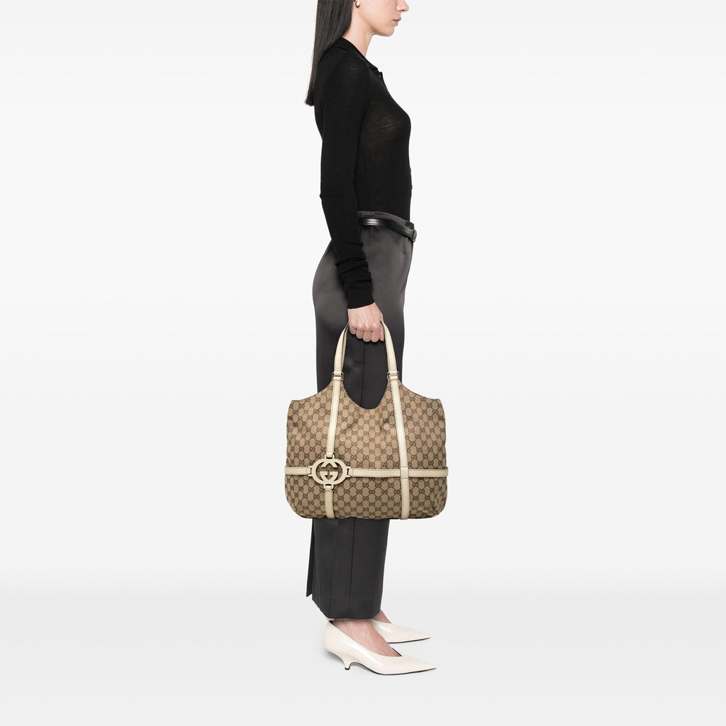 Gucci Large GG Canvas Royal Tote