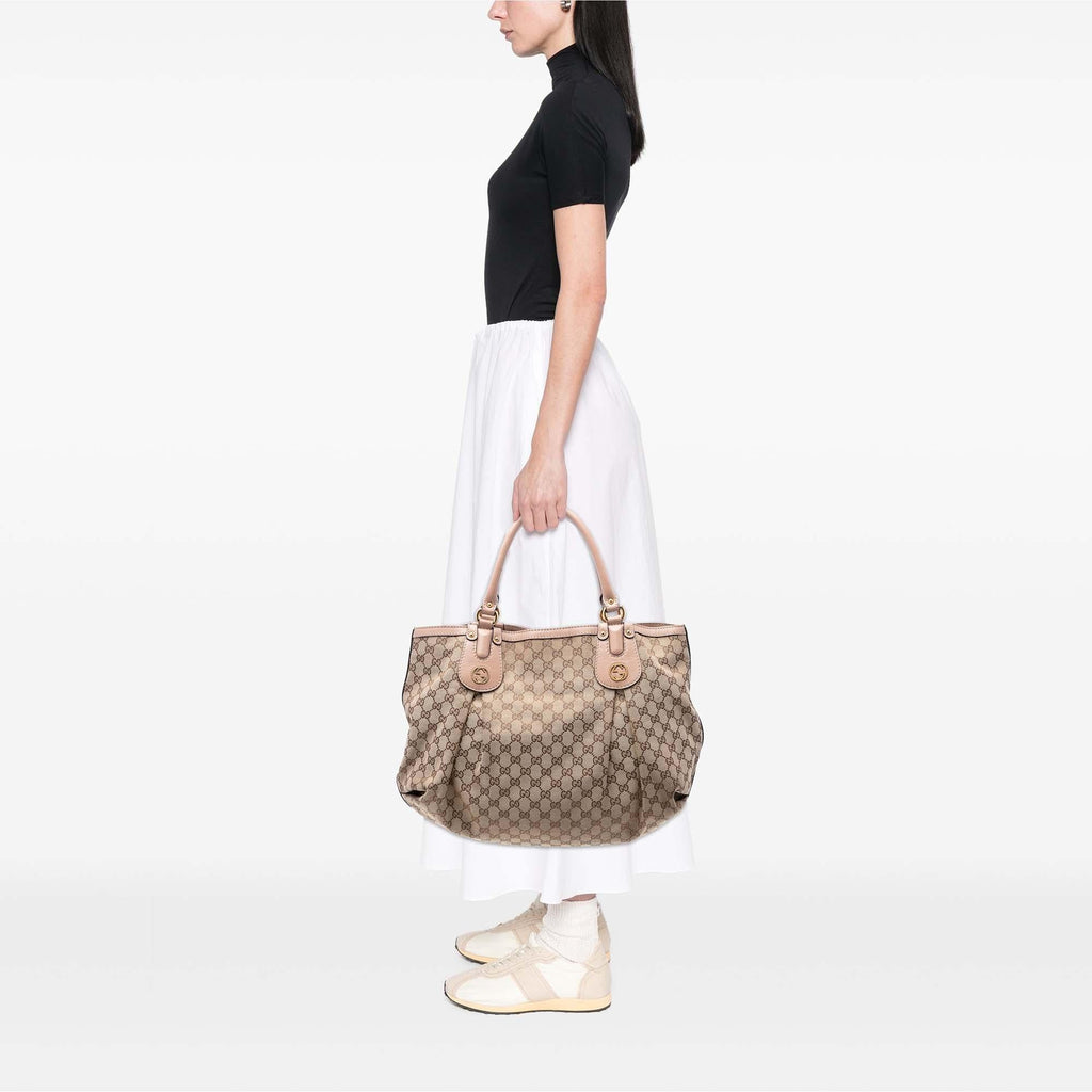 Gucci Large GG Canvas Scarlett Tote
