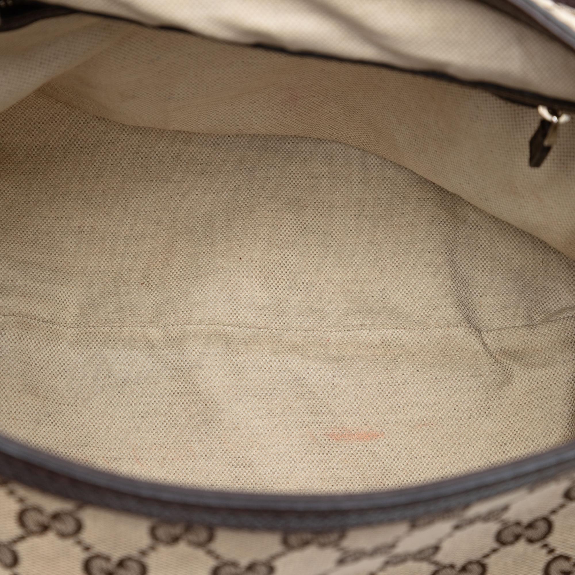 Gucci Large GG Canvas Techno Horsebit Satchel