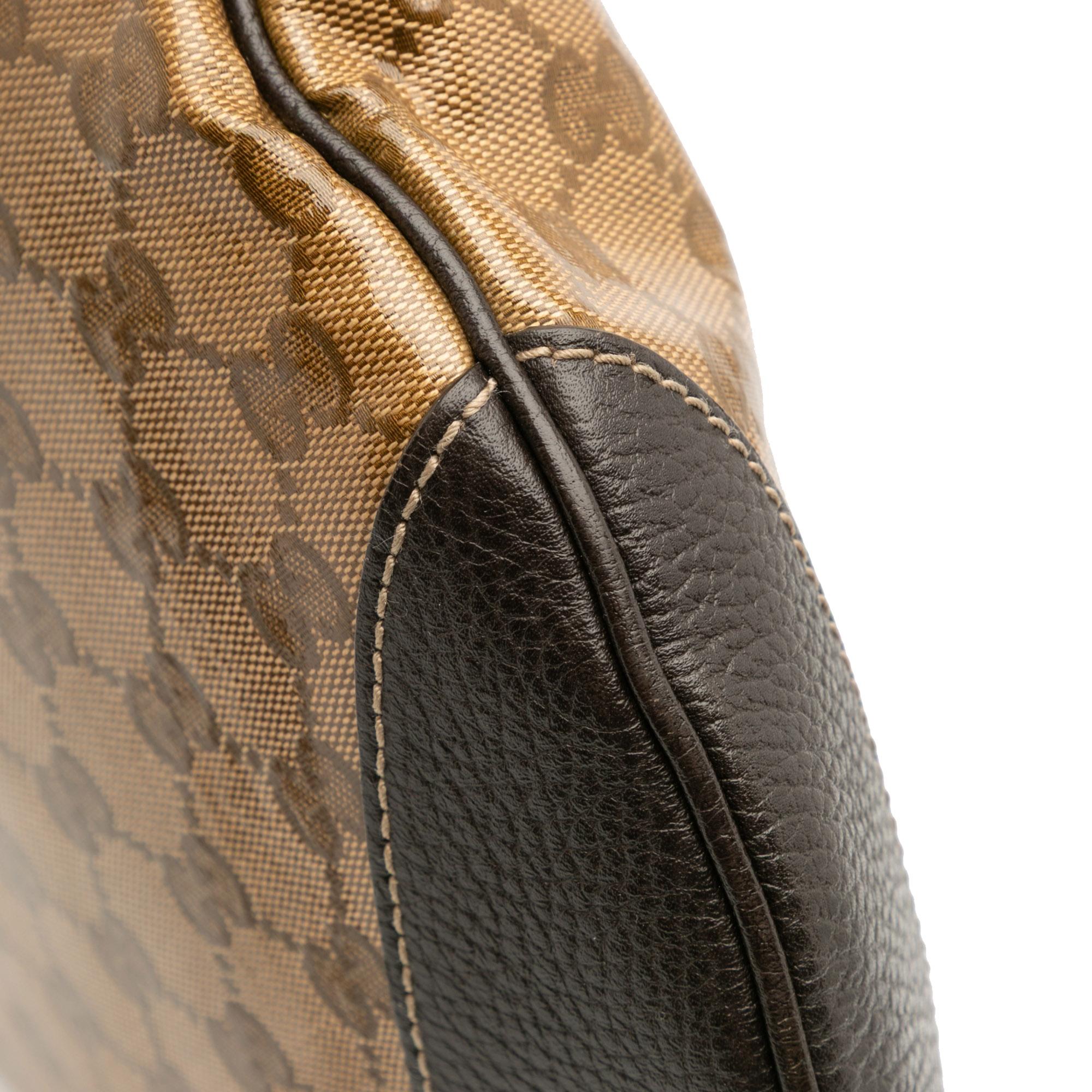 Gucci Large GG Crystal Half Moon Crossbody
