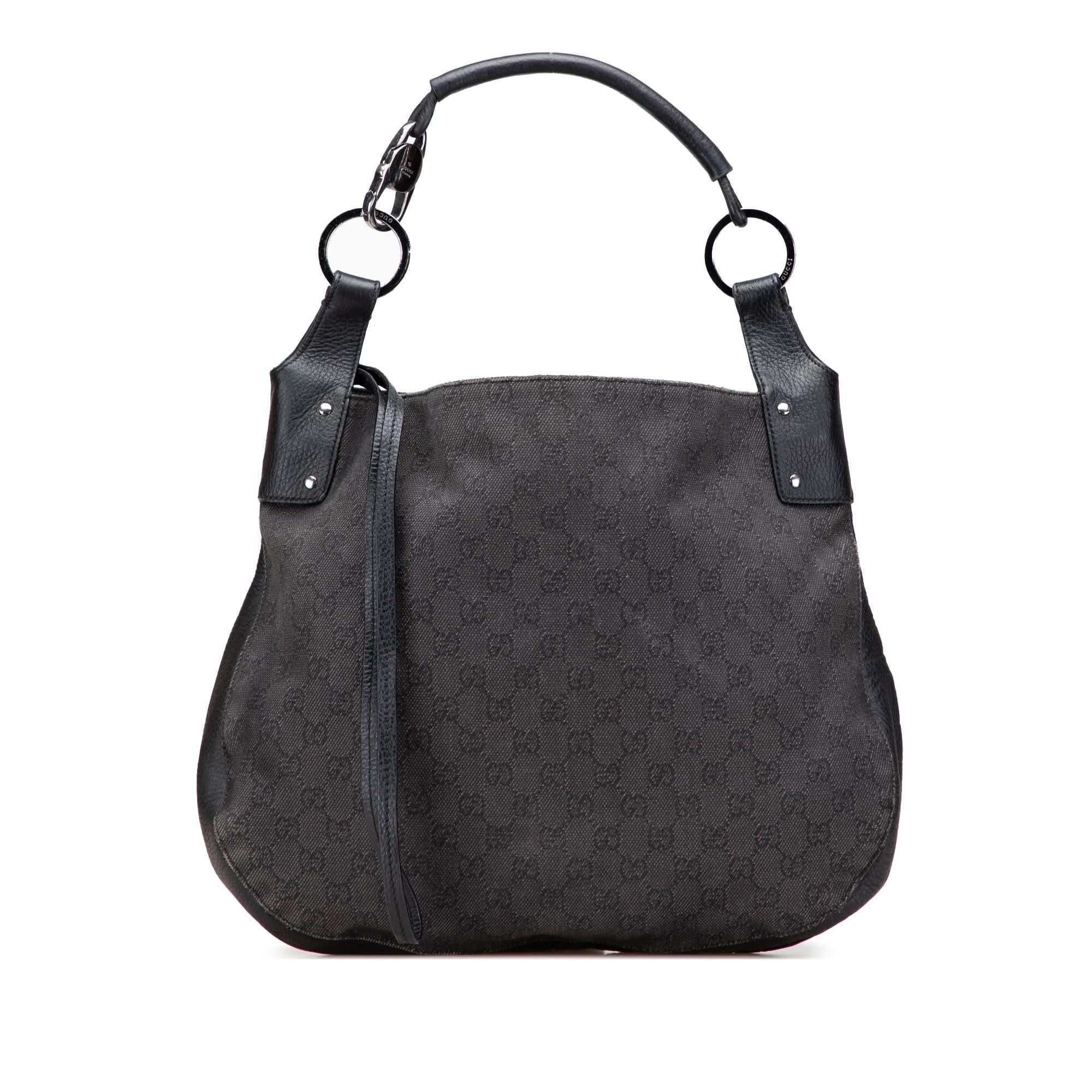 Gucci Large GG Denim Hobo