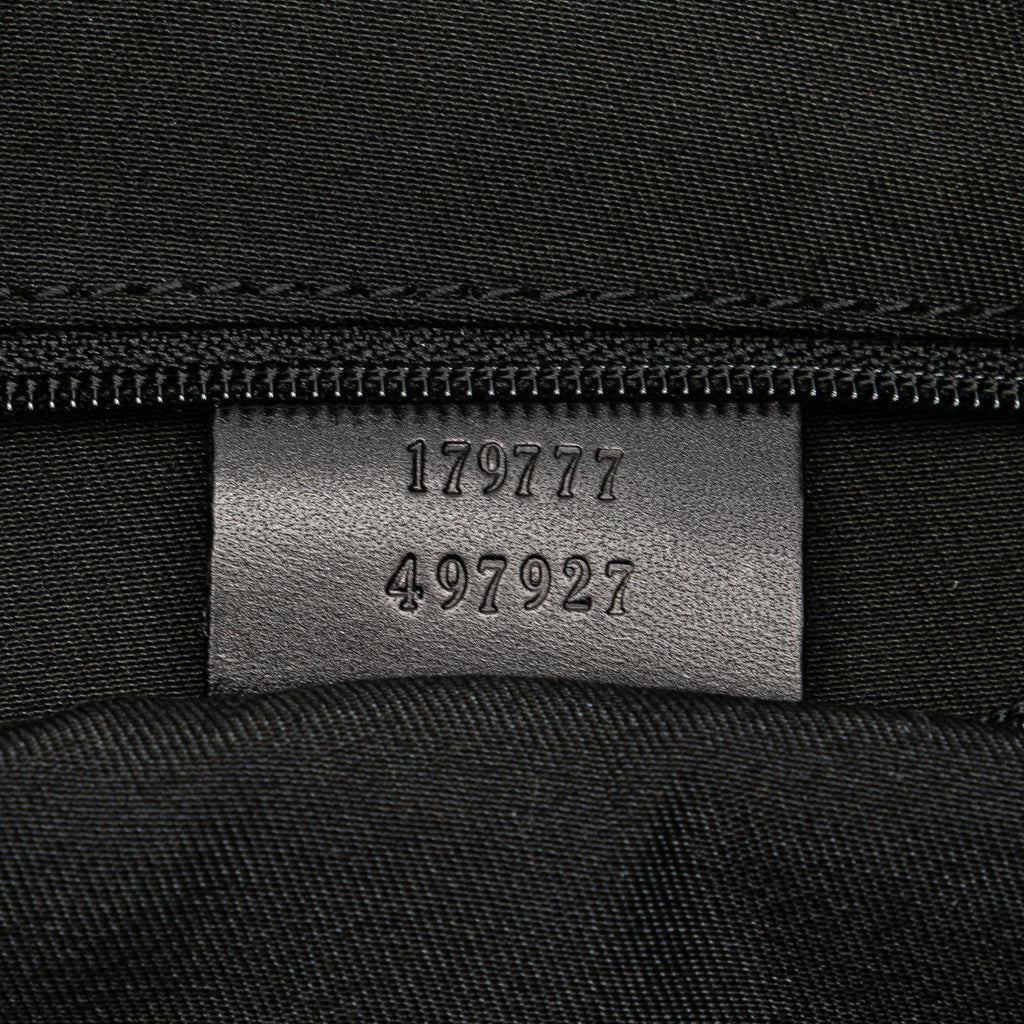 Gucci Large GG Denim Horsebit Classic Ring Hobo