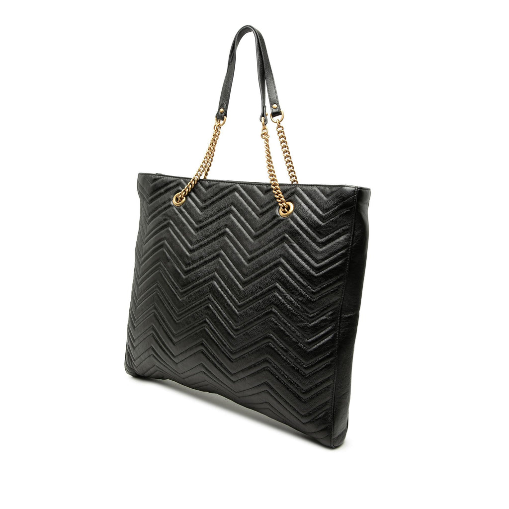 Gucci Large GG Marmont Matelasse Calfskin Slim Tote