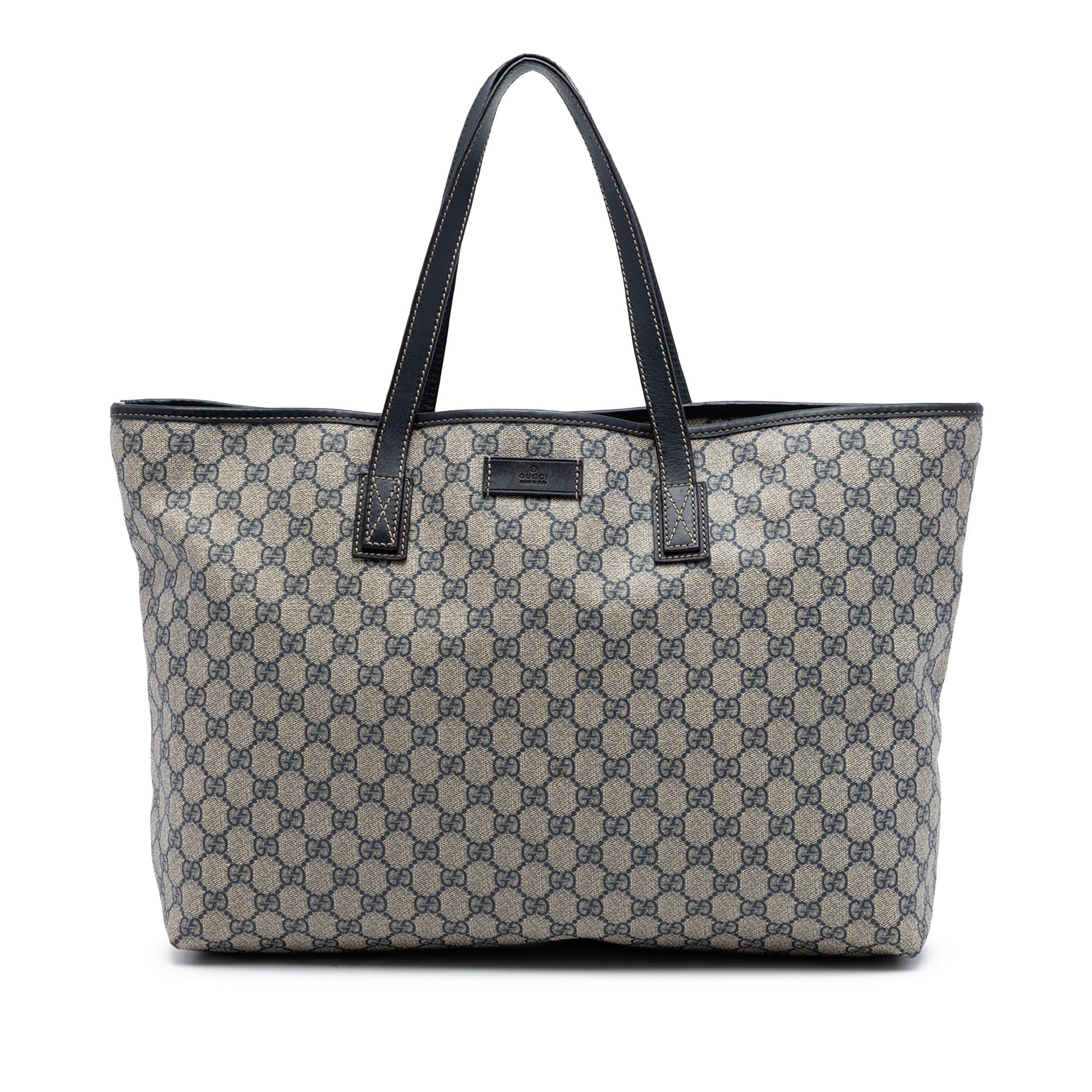 Gucci Large GG Supreme Zippered Tote