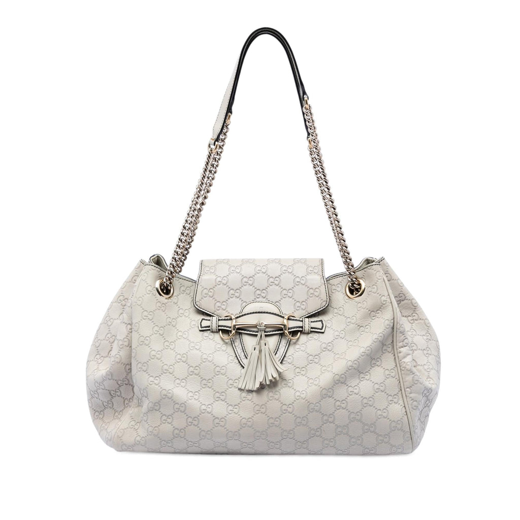 Gucci Large Guccissima Emily Chain Shoulder Bag
