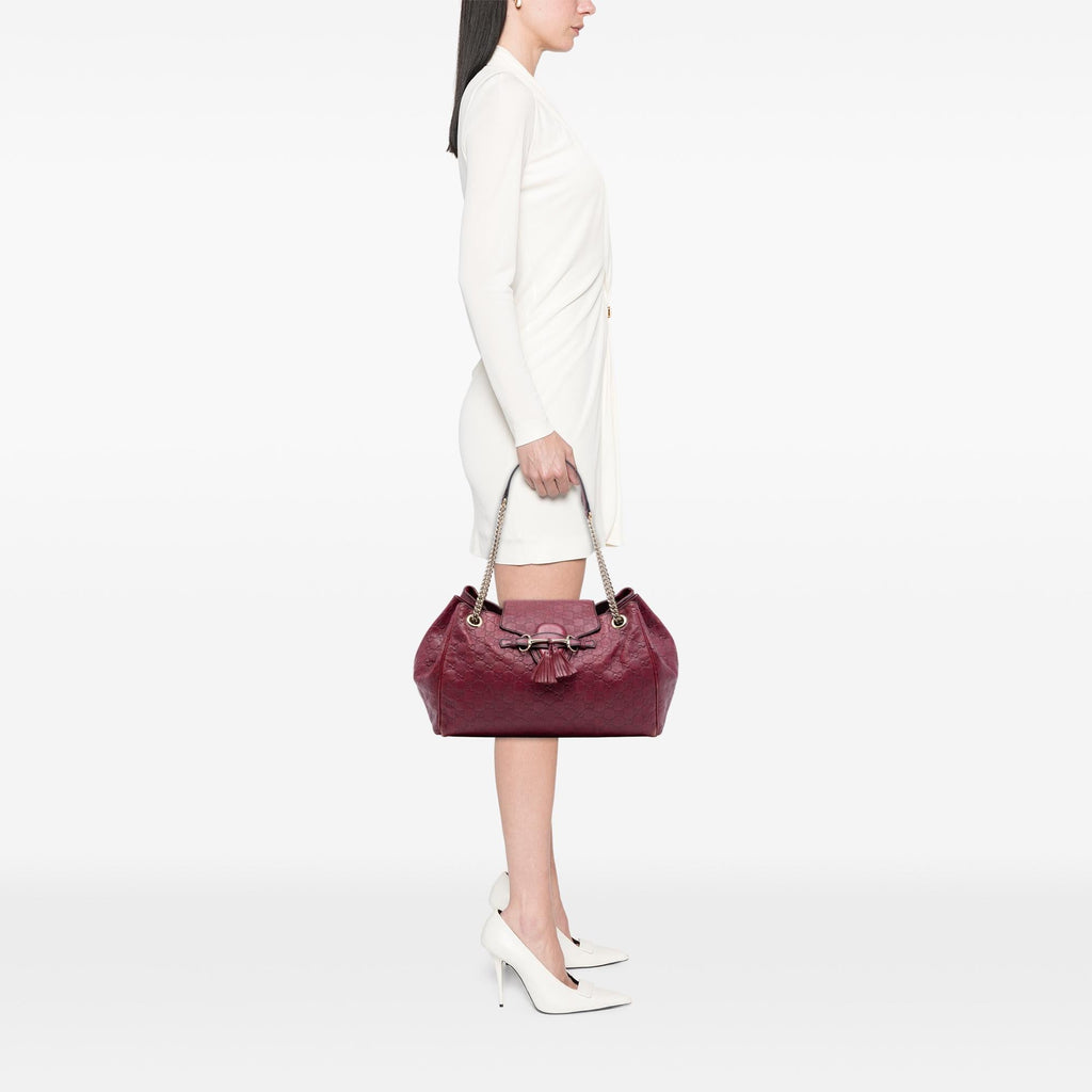 Gucci Large Guccissima Emily Chain Shoulder Bag