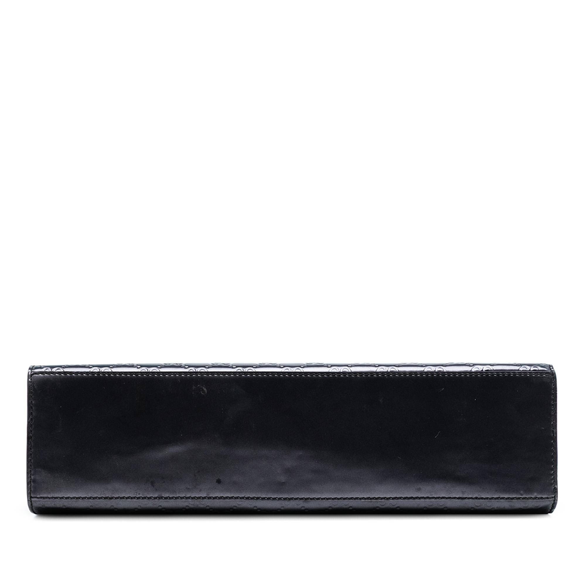 Gucci Large Guccissima Patent Emily Shoulder Bag