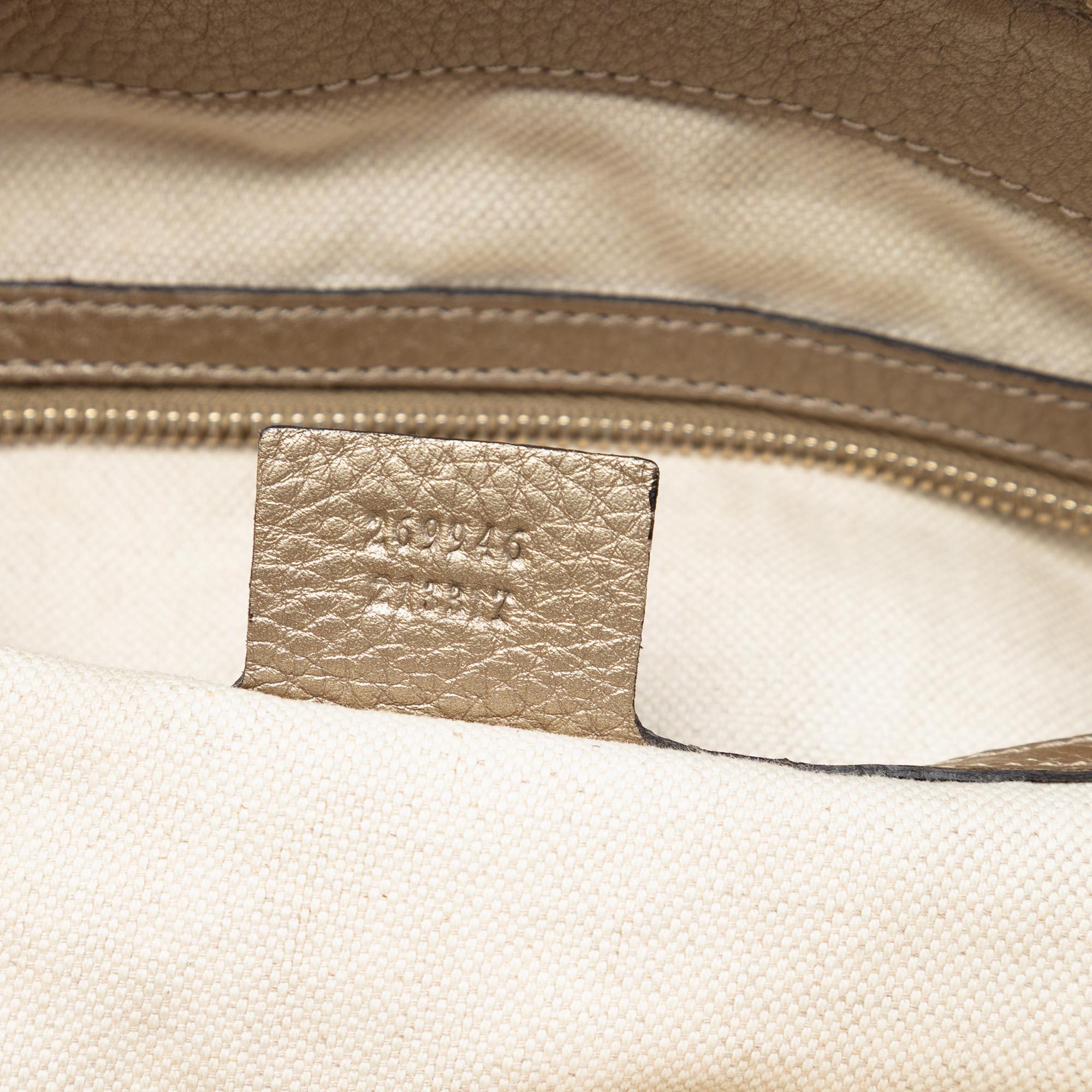 Gucci Large Leather Bella Tote