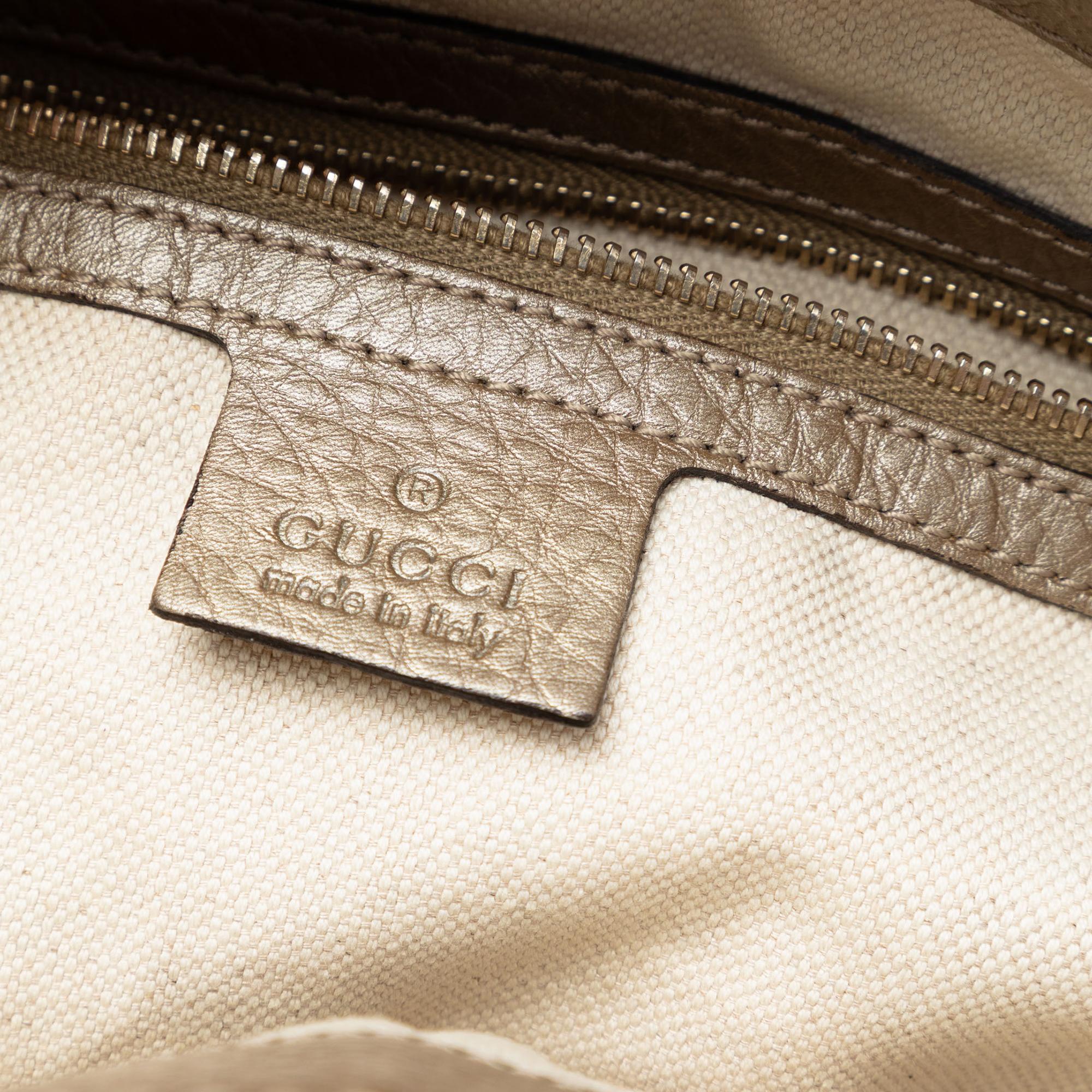 Gucci Large Leather Bella Tote