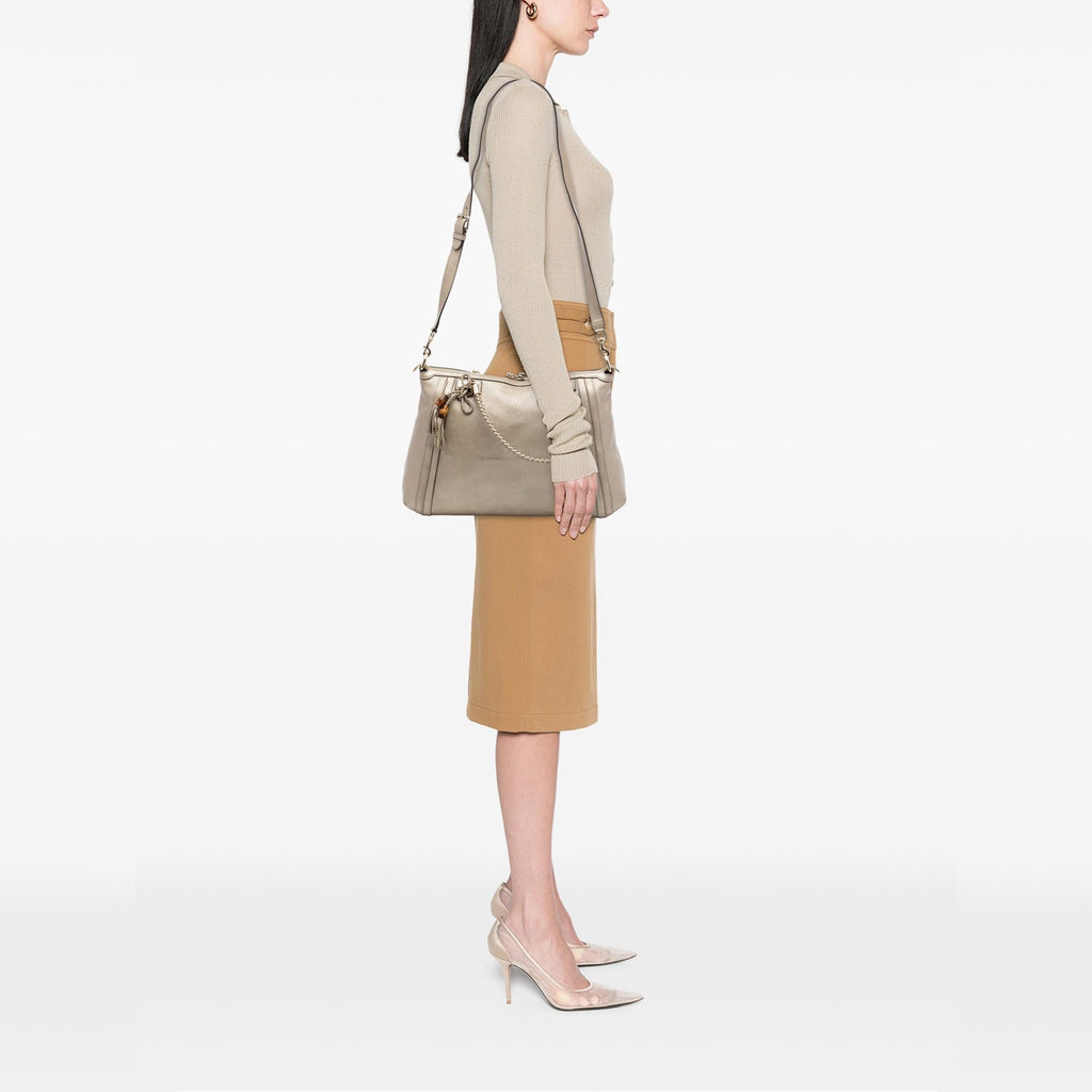 Gucci Large Leather Bella Tote