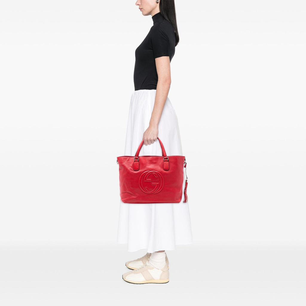 Gucci Large Leather Soho Working Tote