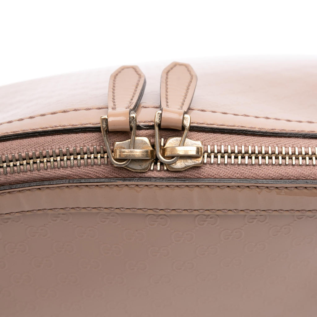 Gucci Large Microguccissima Patent Nice Dome Satchel