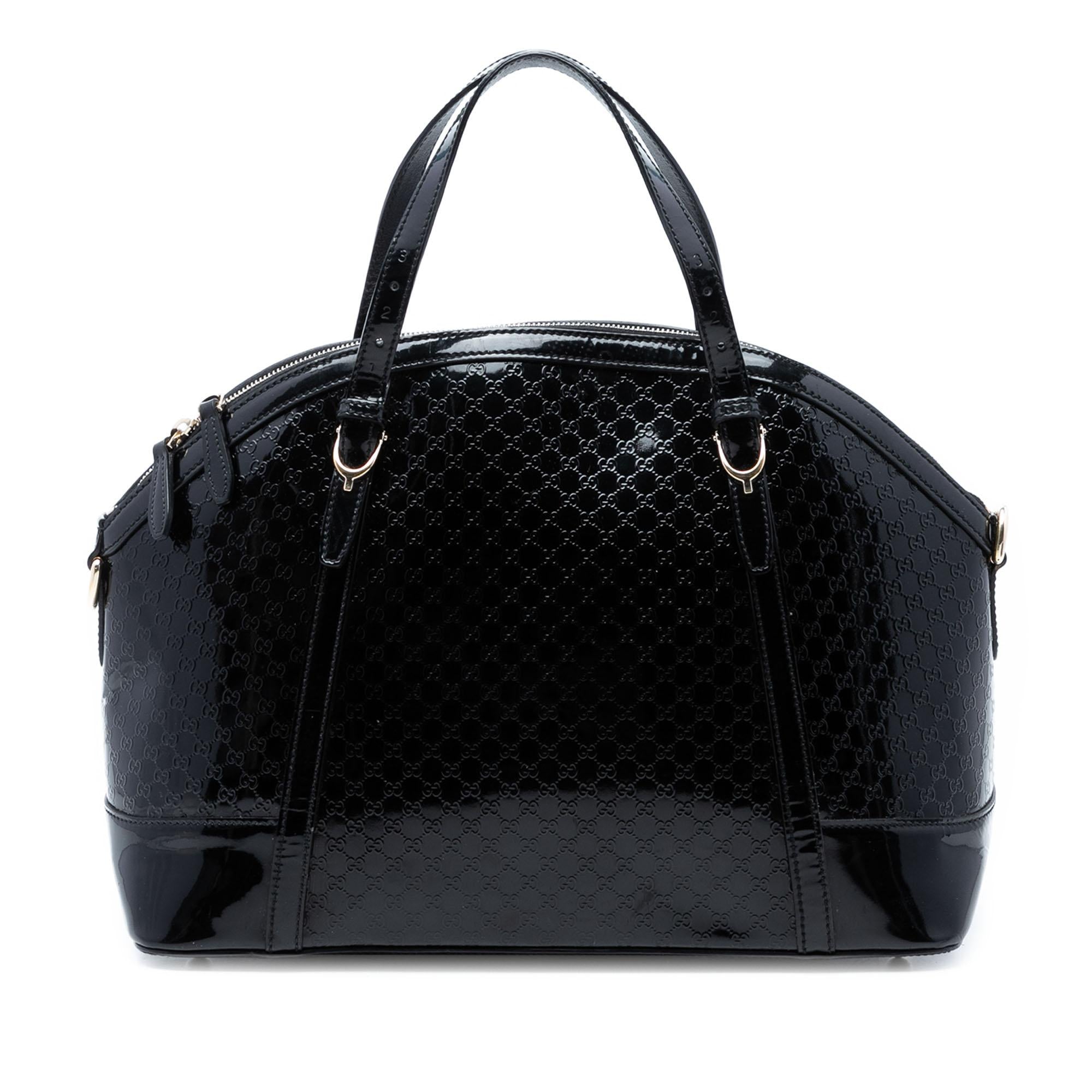 Gucci Large Microguccissima Patent Nice Dome Satchel
