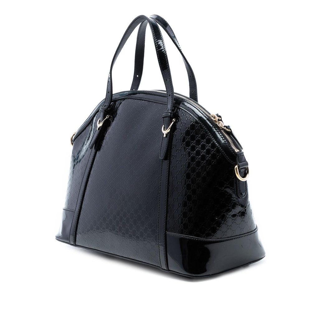 Gucci Large Microguccissima Patent Nice Dome Satchel