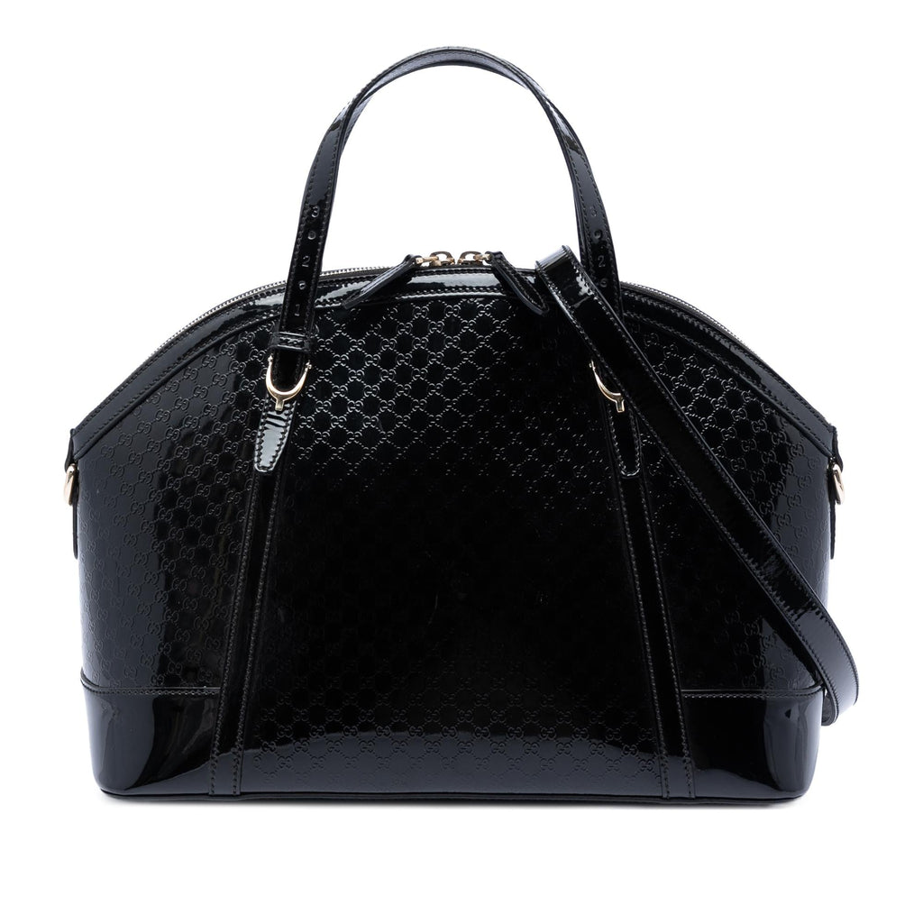 Gucci Large Microguccissima Patent Nice Dome Satchel