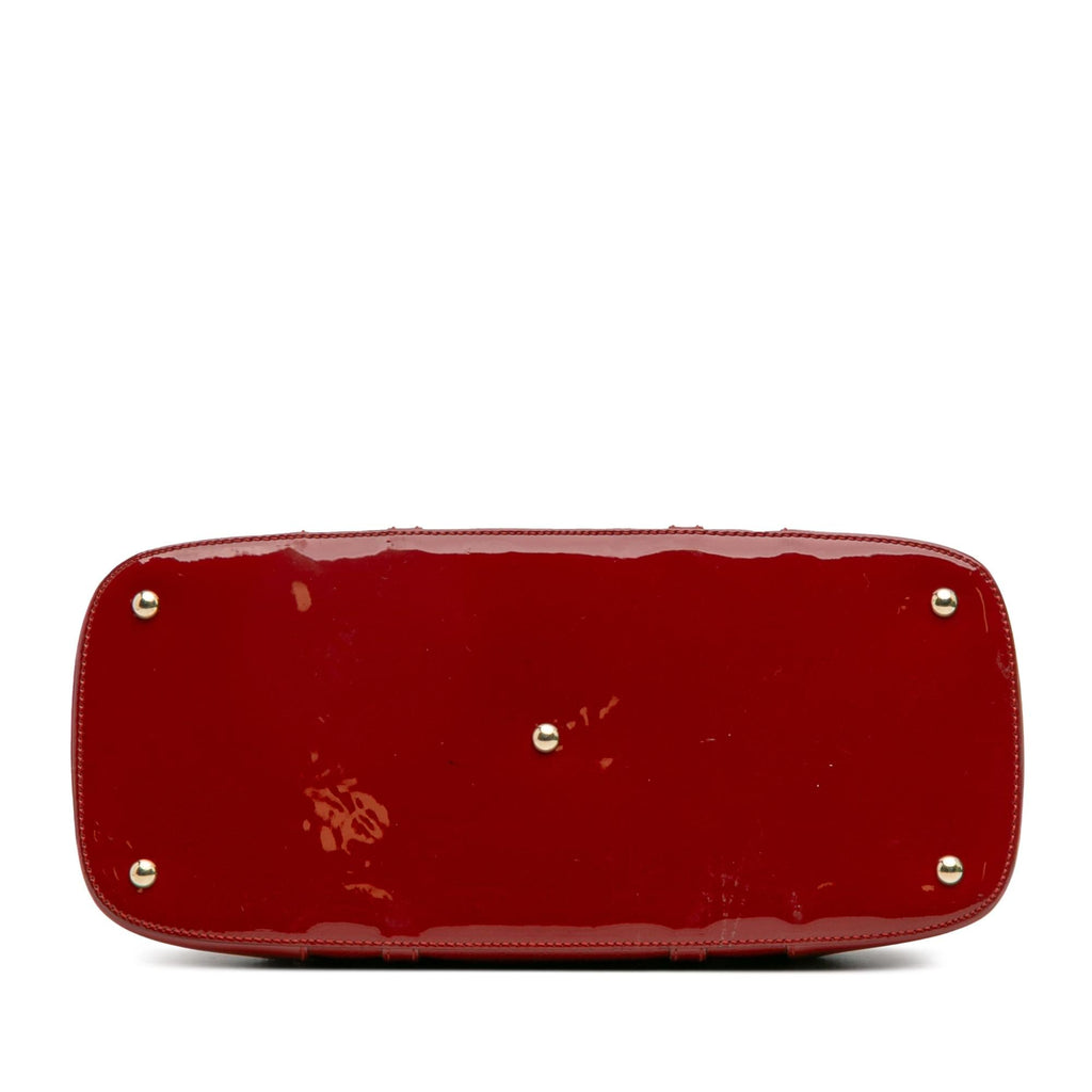 Gucci Large Microguccissima Patent Nice Dome Top Handle Bag