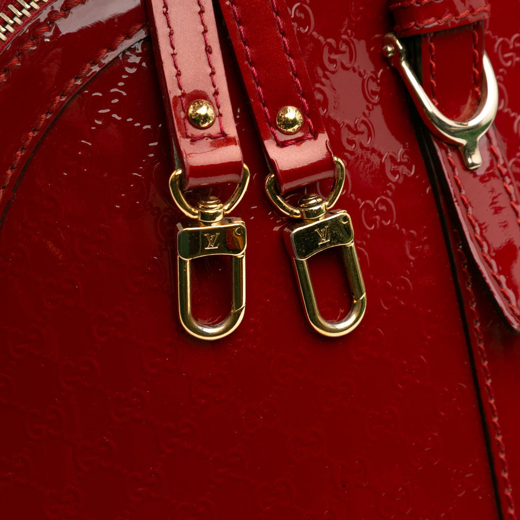 Gucci Large Microguccissima Patent Nice Dome Top Handle Bag
