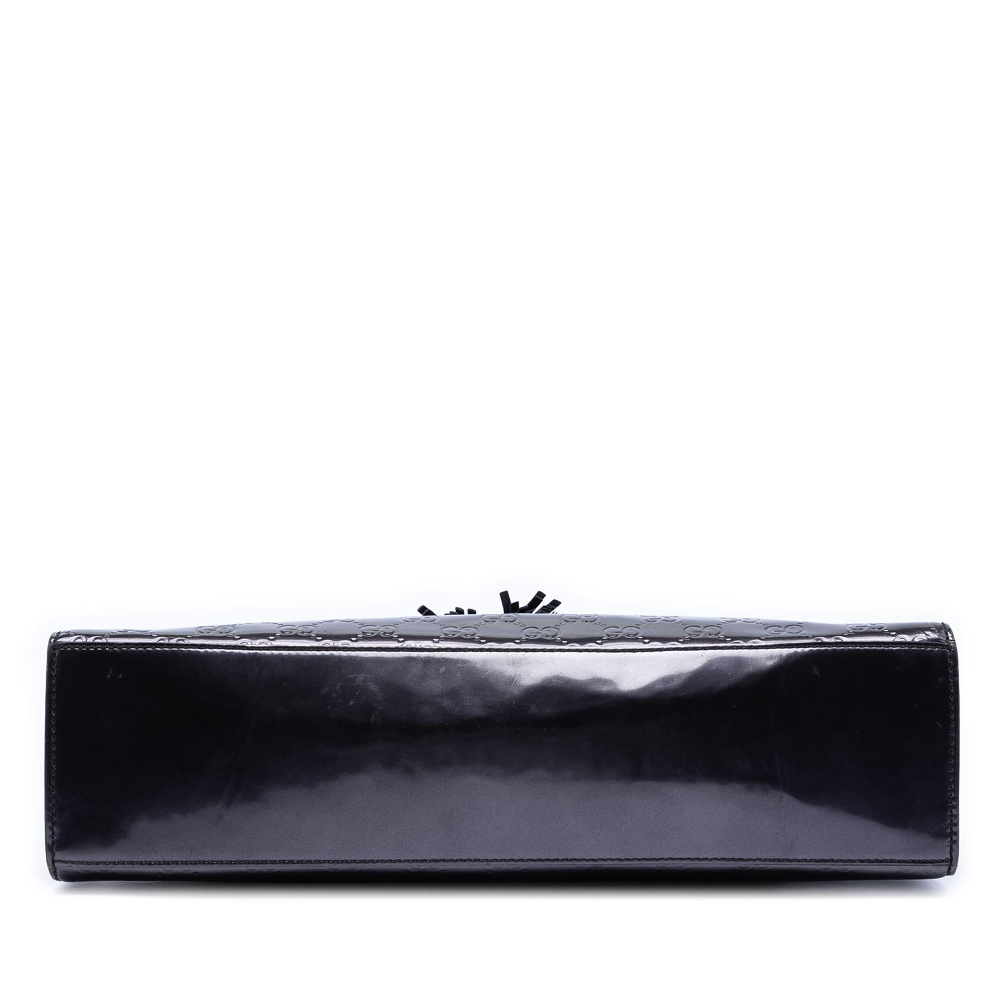 Gucci Large Patent Guccissima Emily Shoulder Bag