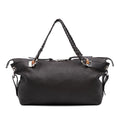 Gucci Large Pebbled Calfskin Bamboo Bar Tote