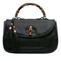 Gucci Large Pebbled Calfskin New Bamboo Top Handle Bag