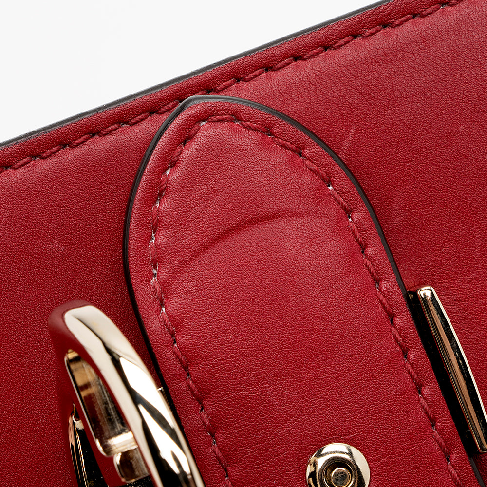 Gucci Leather 1973 Small Top Handle Satchel (SHF-16665)