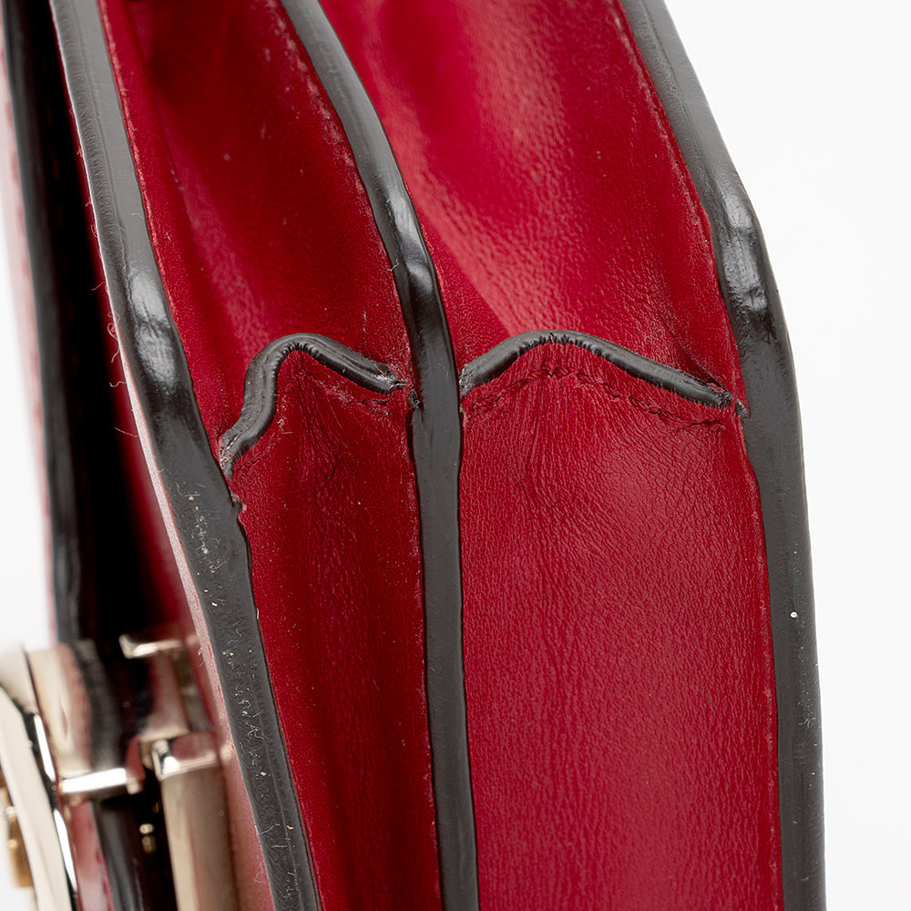 Gucci Leather 1973 Small Top Handle Satchel (SHF-16665)