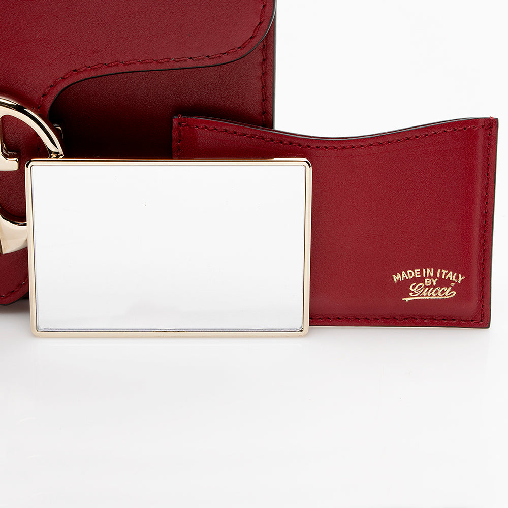 Gucci Leather 1973 Small Top Handle Satchel (SHF-16665)
