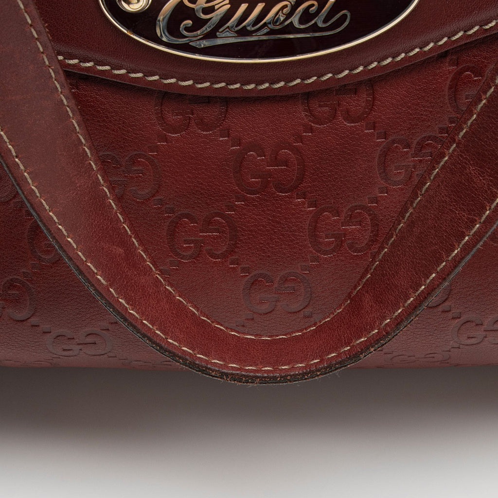 Gucci Guccissima Leather 85th Anniversary Horsebit Boston Bag (SHF-6tFCDk)