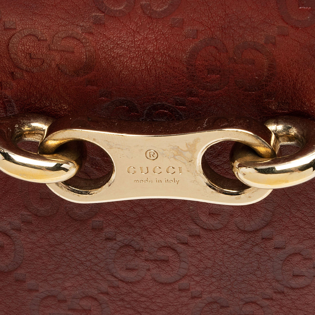 Gucci Guccissima Leather 85th Anniversary Horsebit Boston Bag (SHF-6tFCDk)