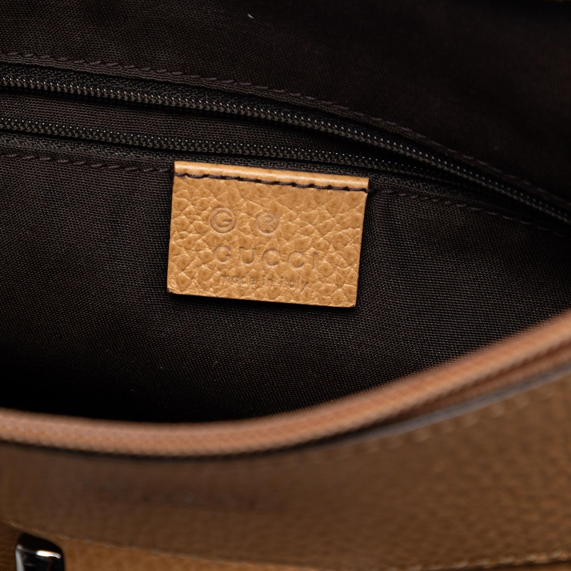Gucci Leather Abbey D Ring Shoulder Bag