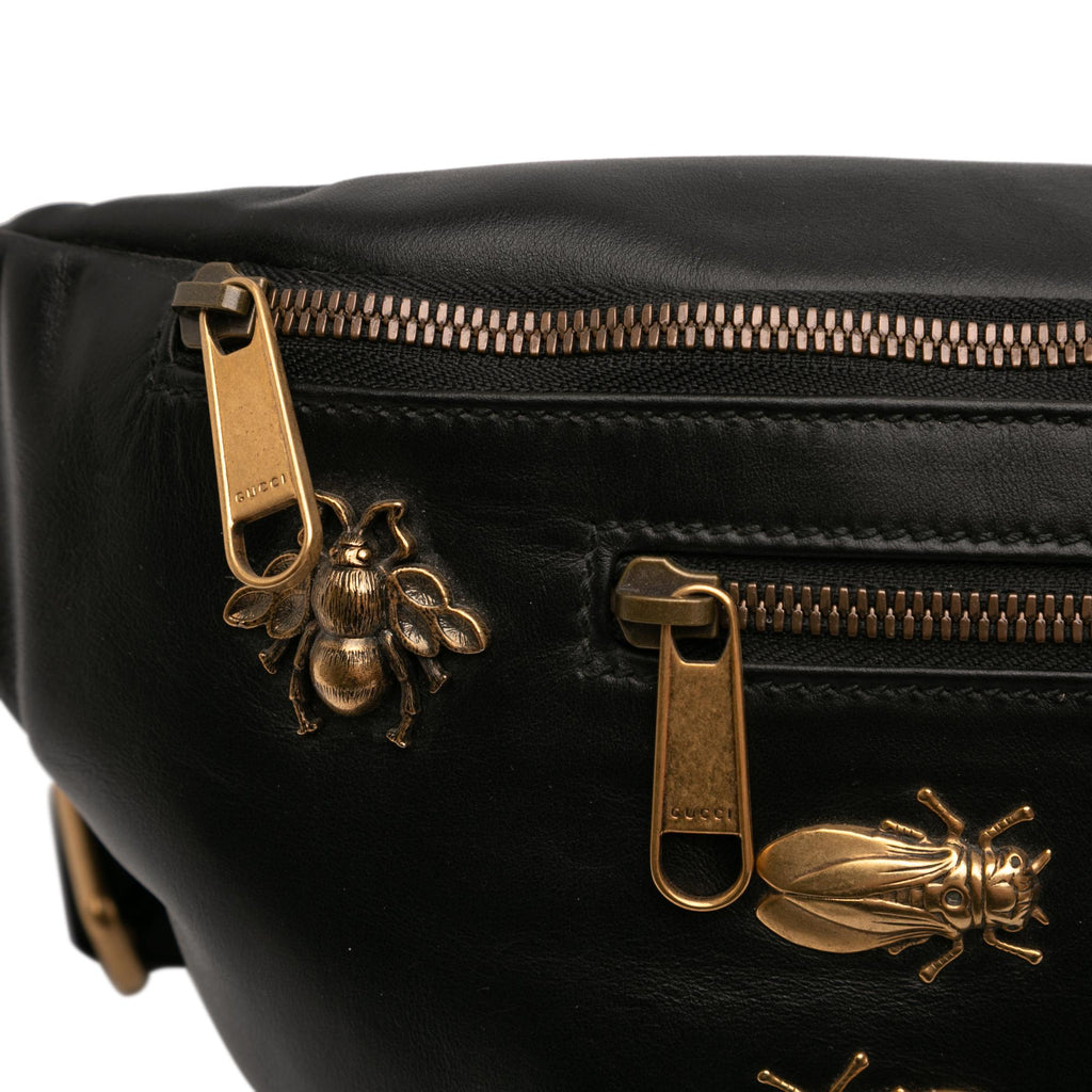 Gucci Leather Animalier Belt Bag